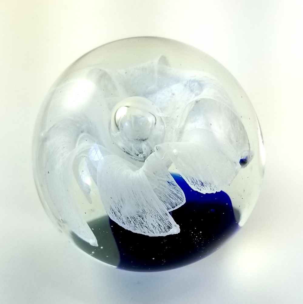 Art Glass Spherical Paperweight